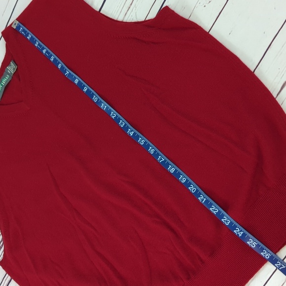 Eildon Hills 100% wool sweater vest, pull over, red, men's size XXL - Picture 4 of 8